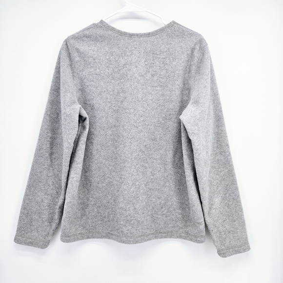 Embroidered Cardinals Birds Snowflake Cozy Zip Fleece Grannycore Cardigan size M - Picture 2 of 12